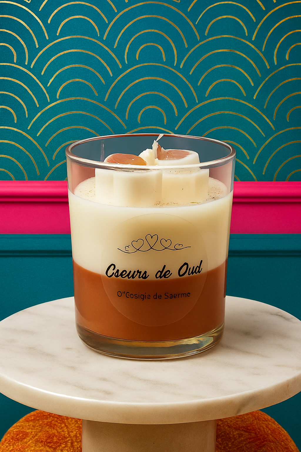 bougie cœur de oud