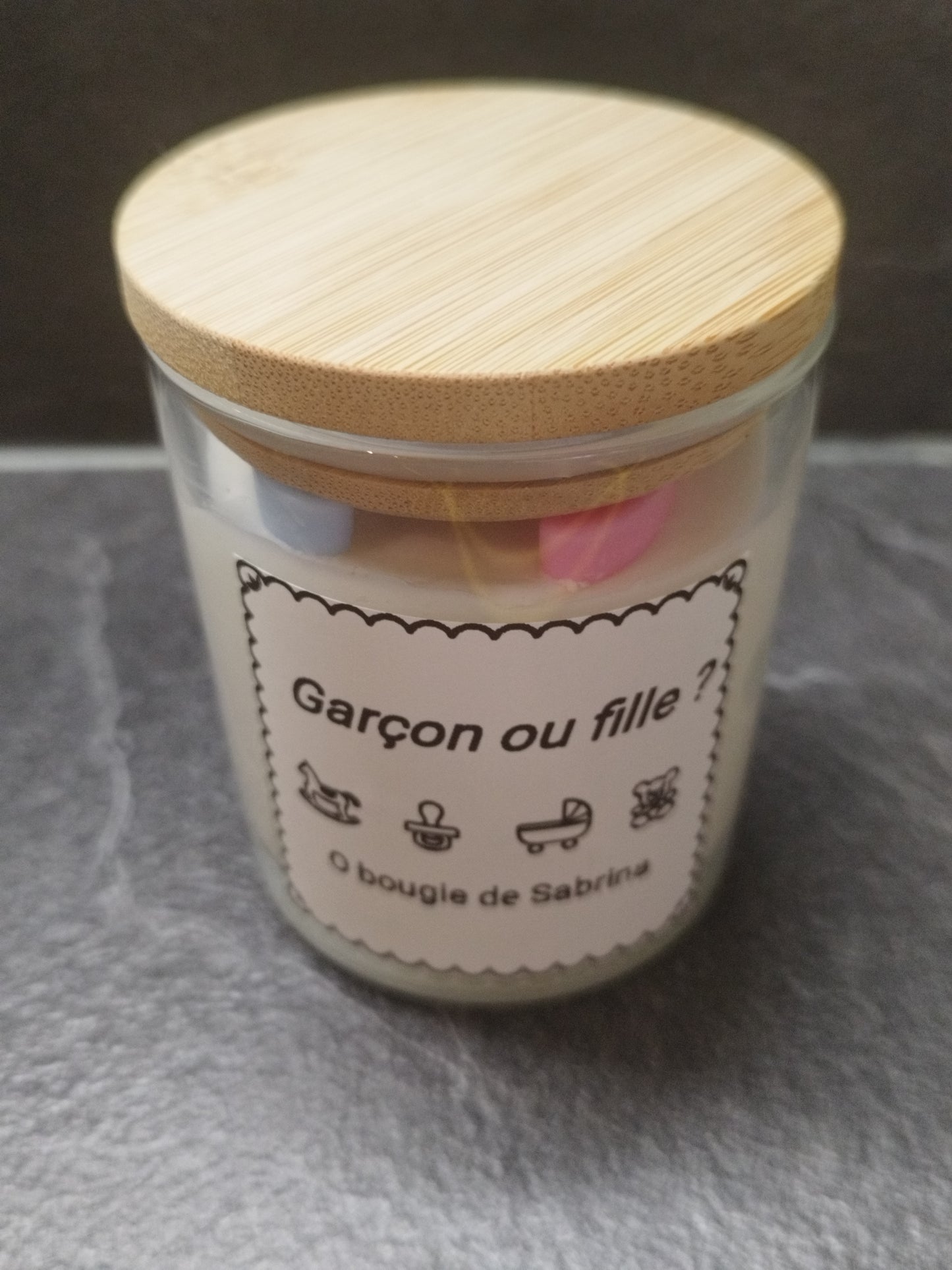 Bougie Fille ou garçon ( Pour une petite fille )