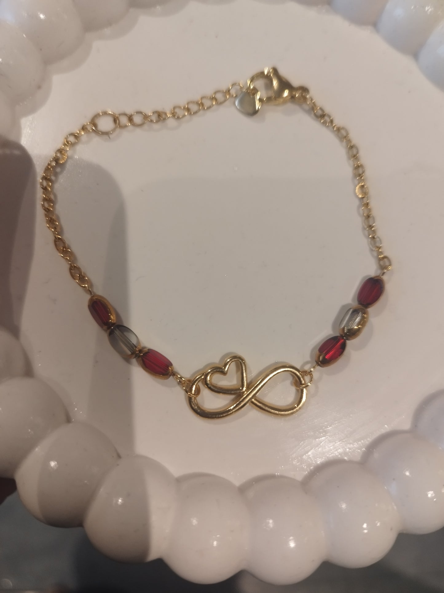 Bougie bijou Orchidée blanche (bracelet doré)