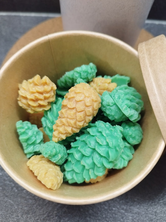 Pot de  fondants  parfumées 100 gr ,parfum aiguilles de pin