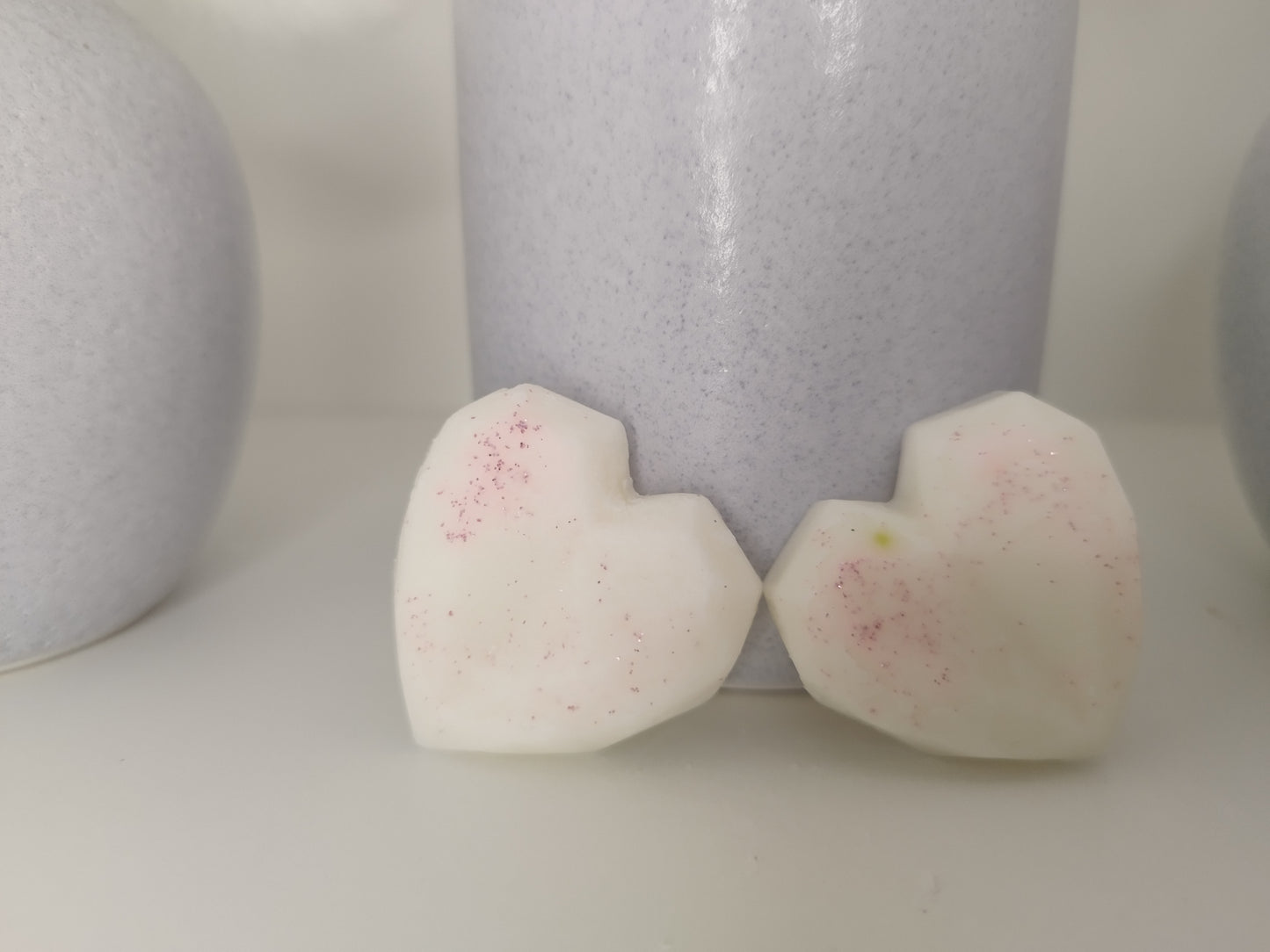 2 cœurs fleur de coton