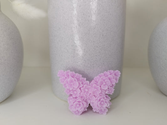 Fondant parfumé :papillon fleur de coton