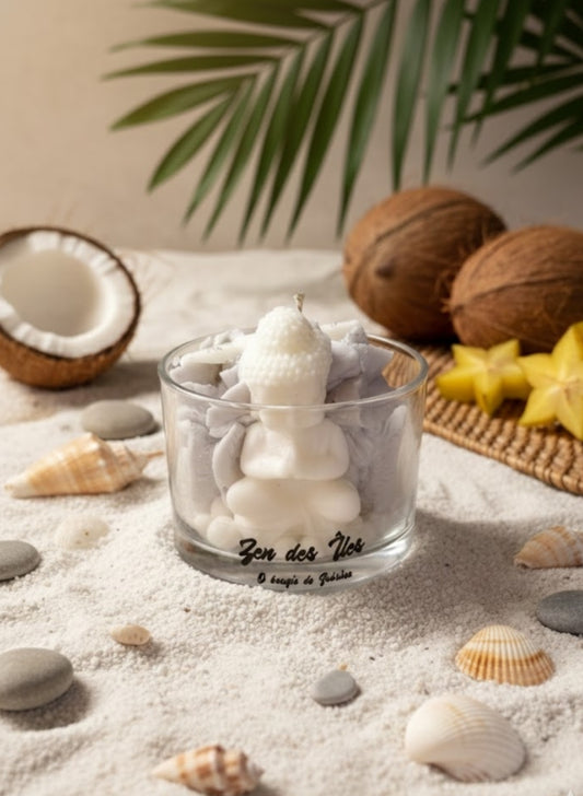Bougie : Zen des îles   parfum pets de singe