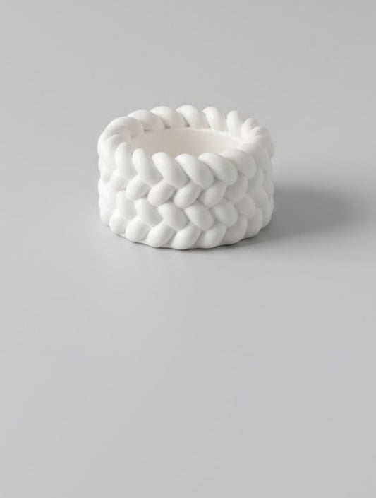 Petit pot en jesmonite pour bougie chauffe plat ou autre