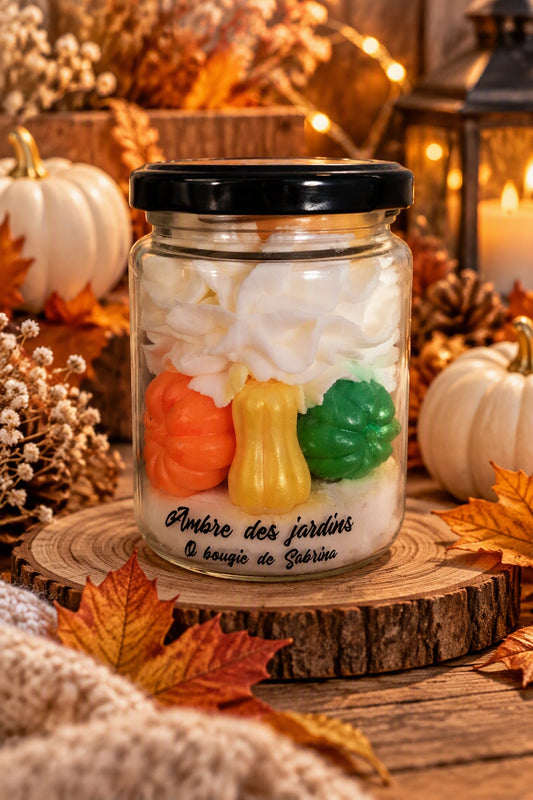 Ambre des jardins parfum citrouille blanche ambré