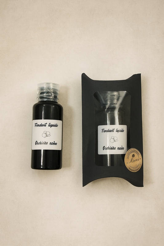 Fondant liquide orchidée noire