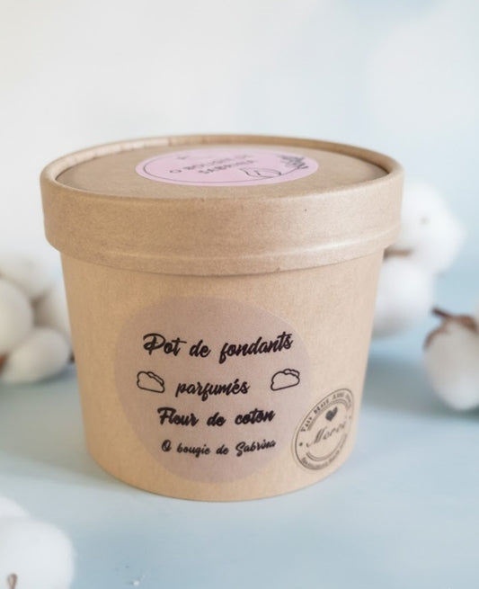 Pot de 100 gr de fondants parfumés fleur de coton