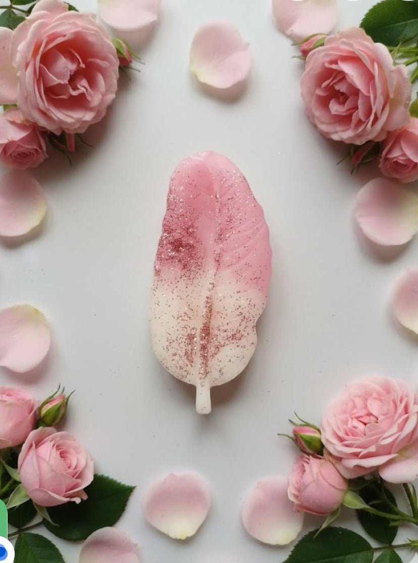 fondant plume rose paix