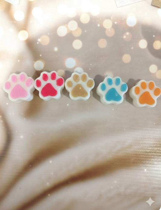 Boite de 5 fondants en forme de patoune un Don de 2 euros seront reversés a l association un poil d espoir