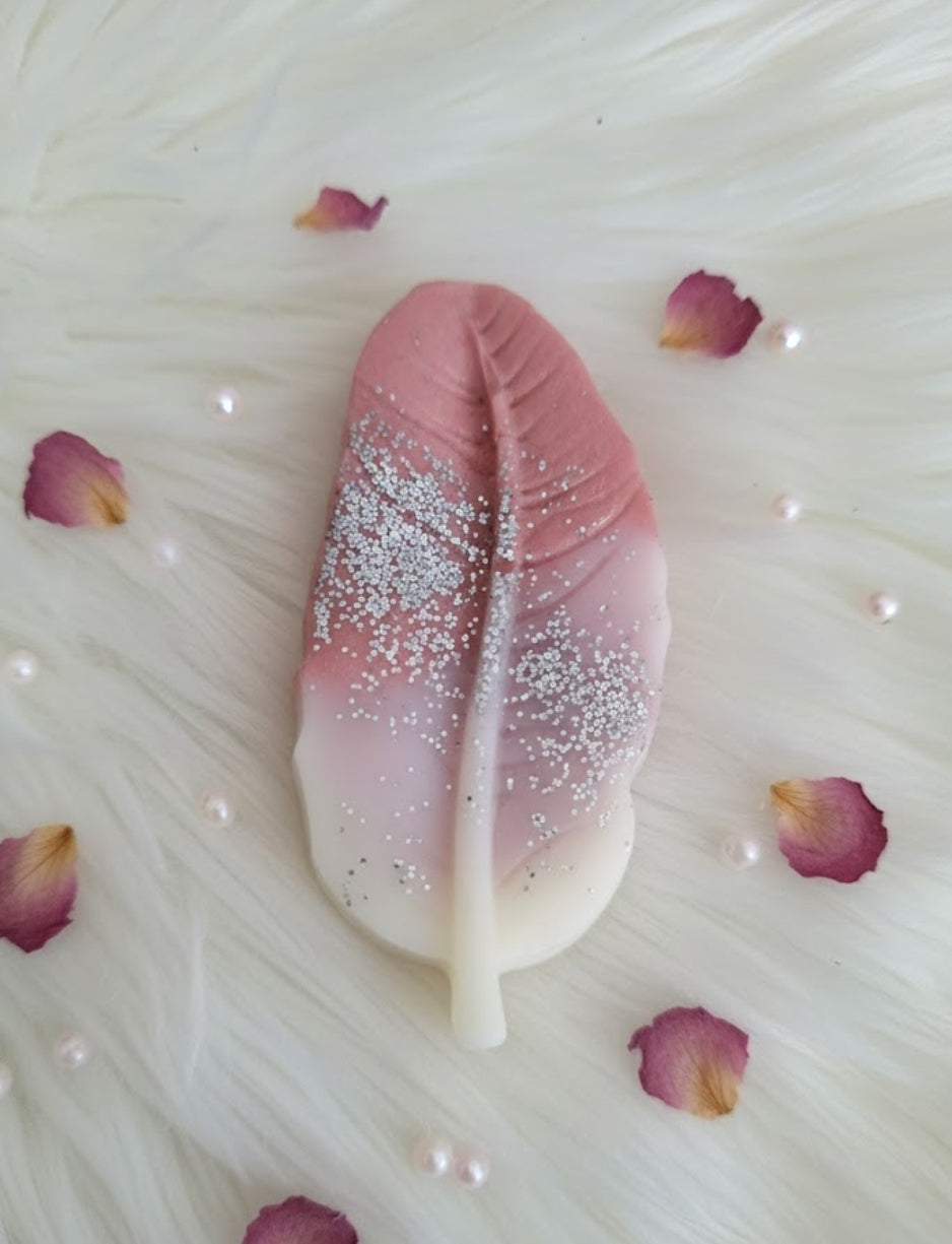 fondant plume parfum nougat blanc